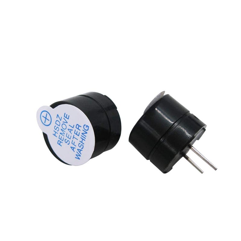 mxuteuk 10pcs DC5V Black Mini Active Piezo Buzzers Electronic Buzzer Alarm Sounder Speaker Beep Tone, Fit for Computers Printers Electronic Components HF-12095 - Image 3